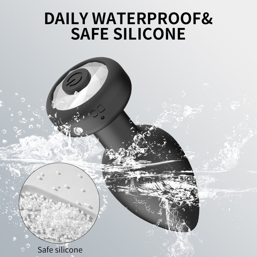 Wireless electric diamond-style anal plug