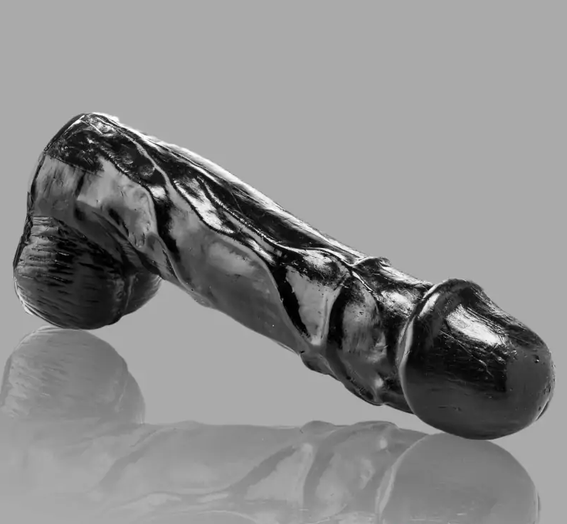 Black manual dildo