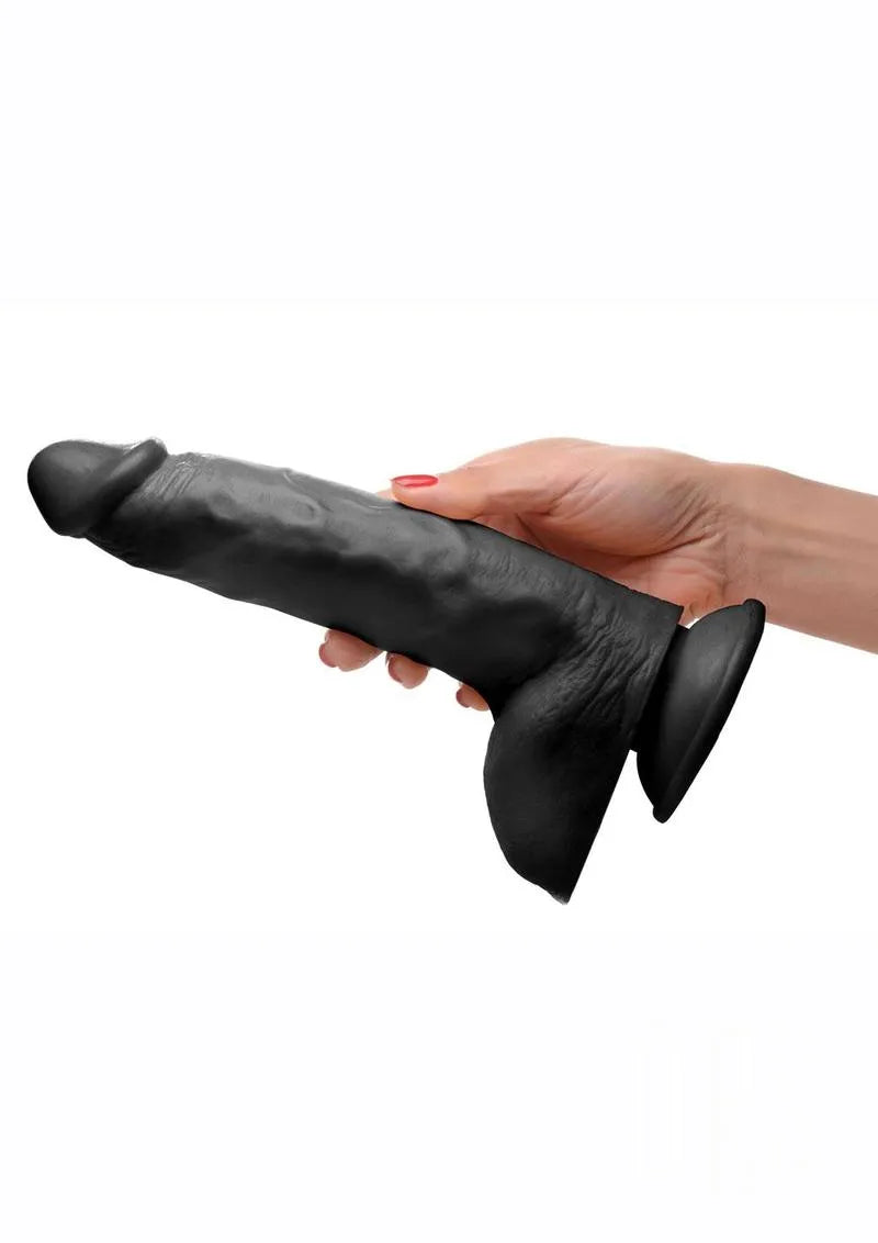Black manual dildo
