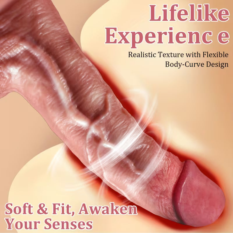 Large wireless electric vibrating and thrusting phallus (rechargeable)